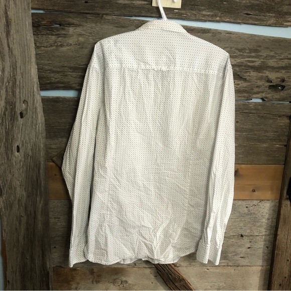 DEFACTO Size XXL White Dress Shirt With Tiny Arrow Print - Picture 4 of 5